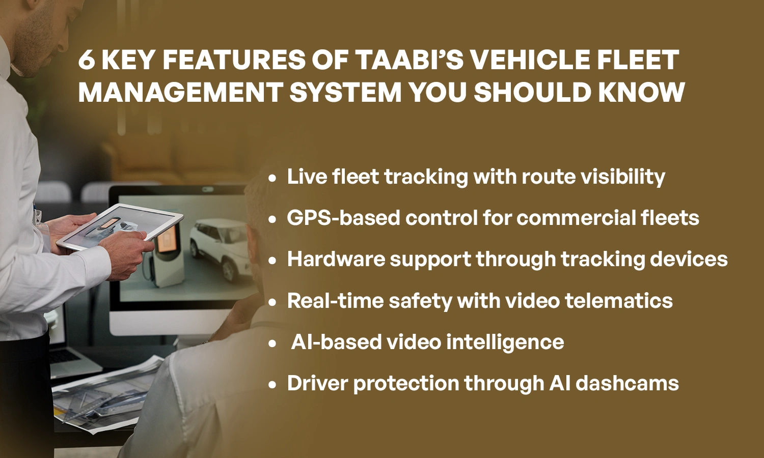 Top features of Taabis vehicle fleet management system