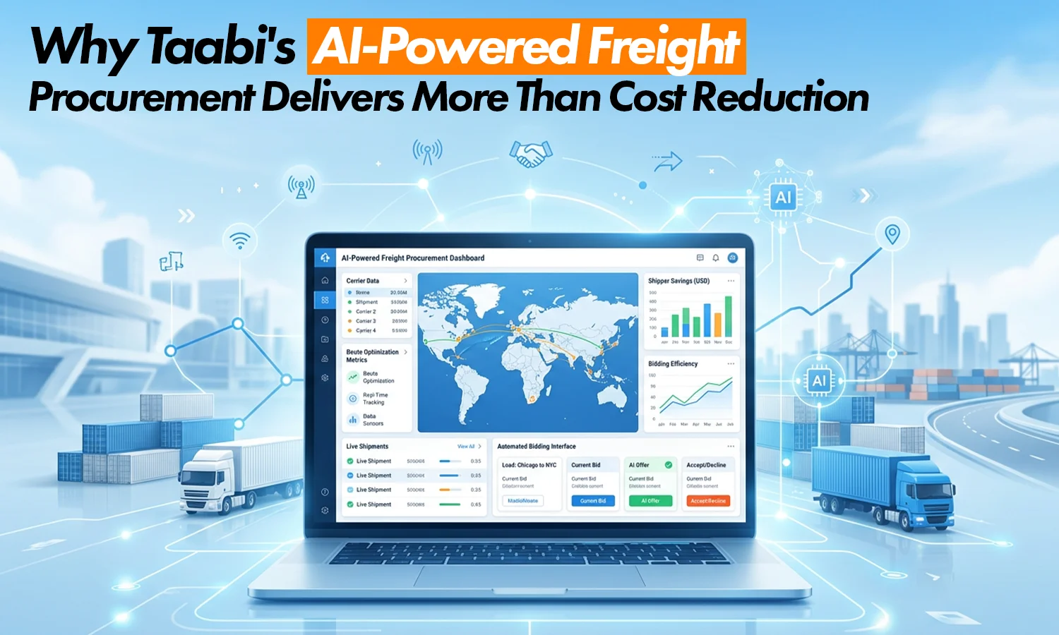 Taabi AI-Powered Freight Procurement: Beyond Cost Savings
