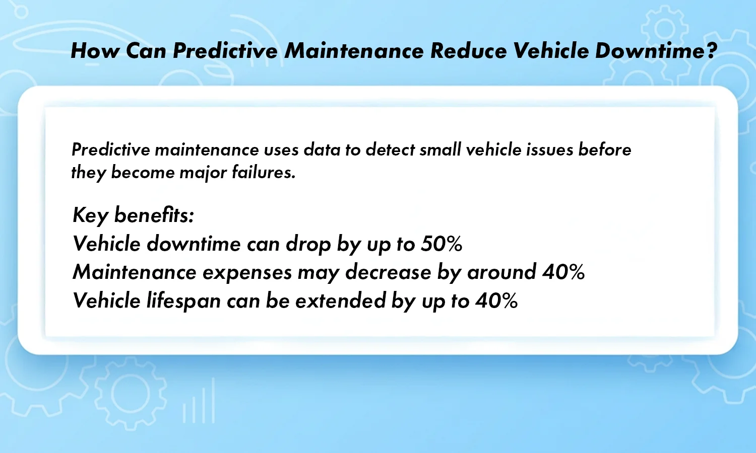 Analytics from OBD and Fuel Data