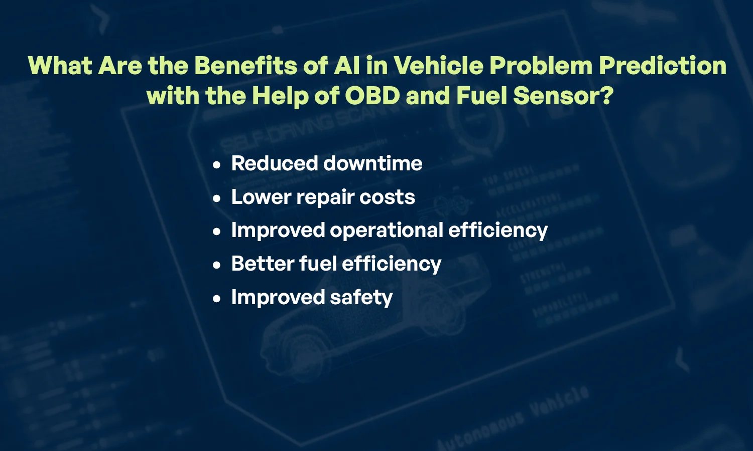 Predicting Vehicle Problems with AI